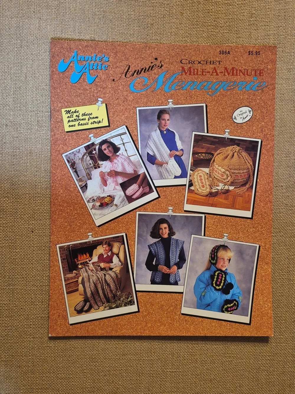 Vintage 1990's Lot Of 4 Mile-A-Minute Crochet Pattern Books - Picture 2 of 14